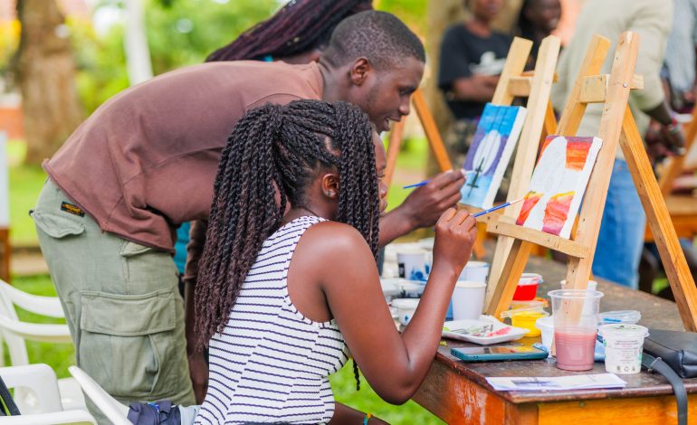 A Splash of Creativity: UMU’s Outdoor Paint and Sip Brightens the Weekend