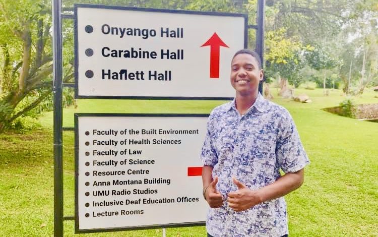 Jinja College’s Mondecee Isaac and winner of the 2023 Annual Essay Writing Competition,  Joins UMU to Pursue Higher Learning