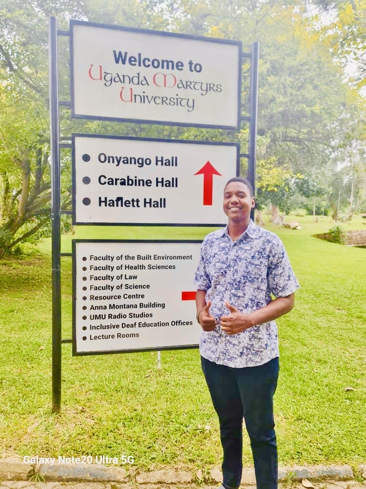 Jinja College’s Mondecee Isaac and winner of the 2023 Annual Essay Writing Competition,  Joins UMU to Pursue Higher Learning